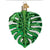 Old World Christmas Ornament Monstera Leaf