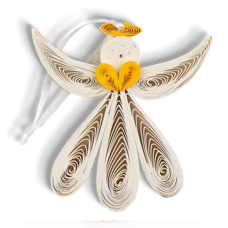 Angel Ornament Handcrafted Quilling