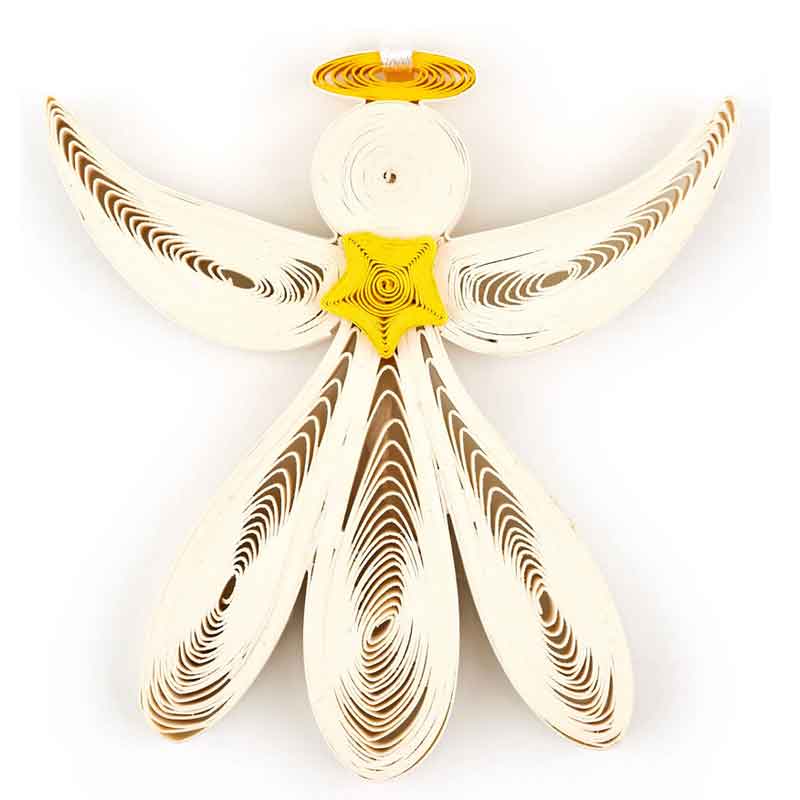 Angel Ornament Handcrafted Quilling