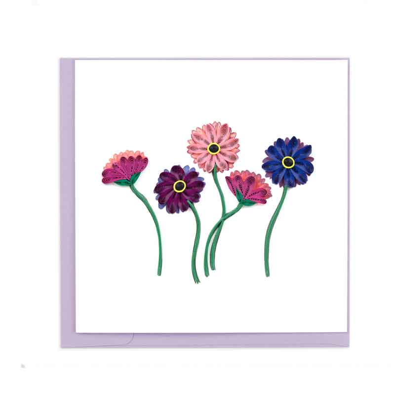 Quilling Card Gerbera Daisy