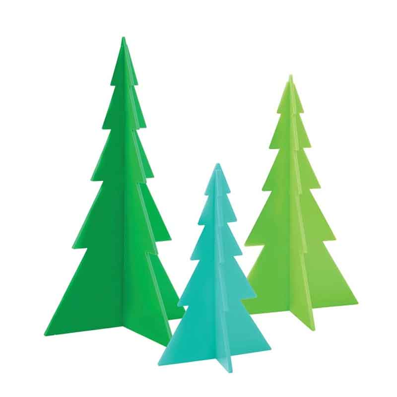 Acrylic Trees Set of 3