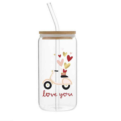 LIMITED EDITION:  The Not-A-Stanley Glass Can & Bouquet