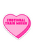 Funny Stickers Snarky Heart Sticker Valentines Day Stickers