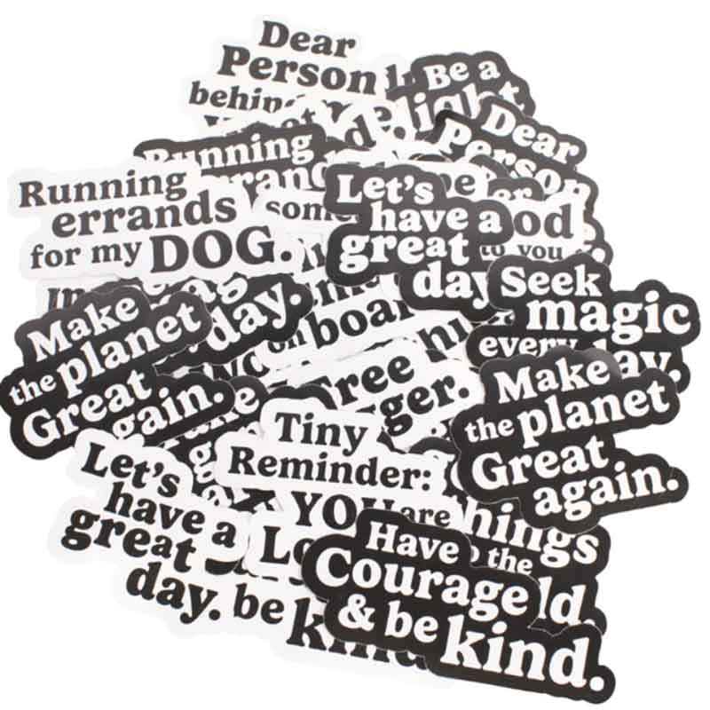 Black & White Sticker Assortment