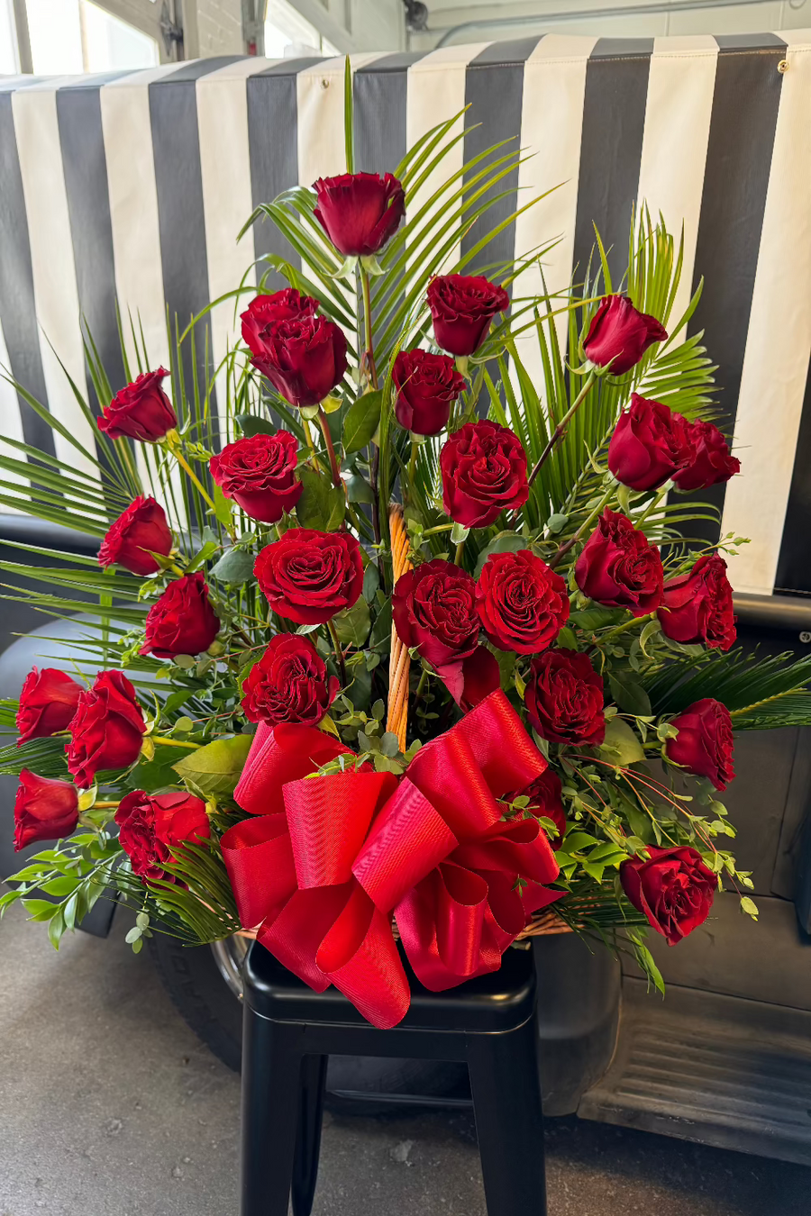 Sympathy Flower Spray Basket