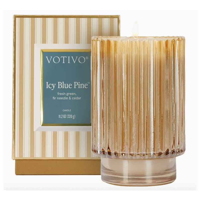 Icy Blue Pine Votivo Holiday Candle