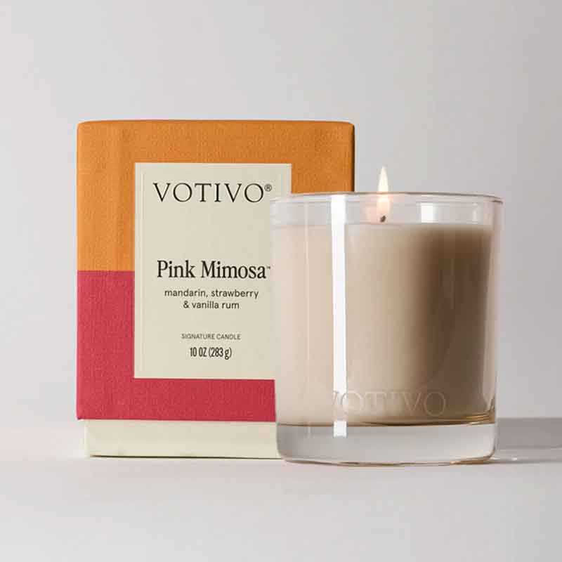 Pink Mimosa Votivo Signature Candles