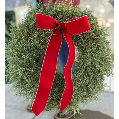 Fresh Cut Winter Greens Wreath