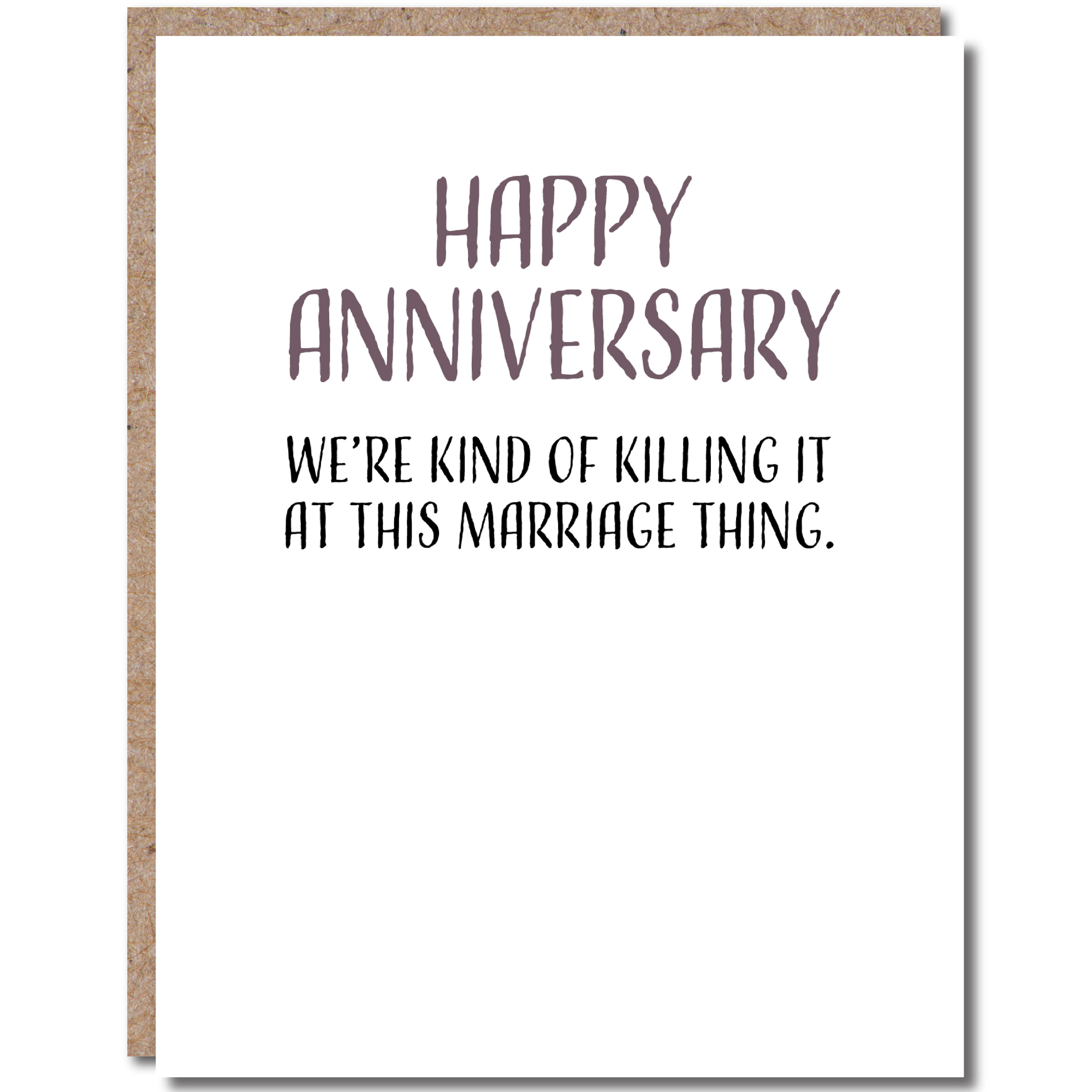 Marriage Thing Anniversary Card