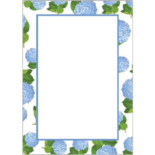 5"x7" Hydrangeas Pattern Notepad