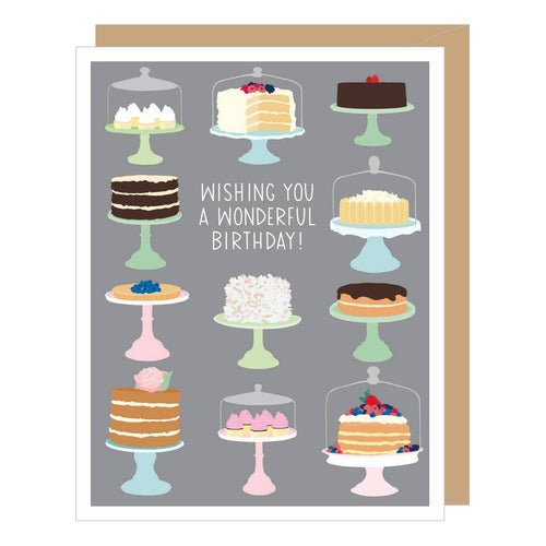 Bakery Cakes Birthday Greeting Card