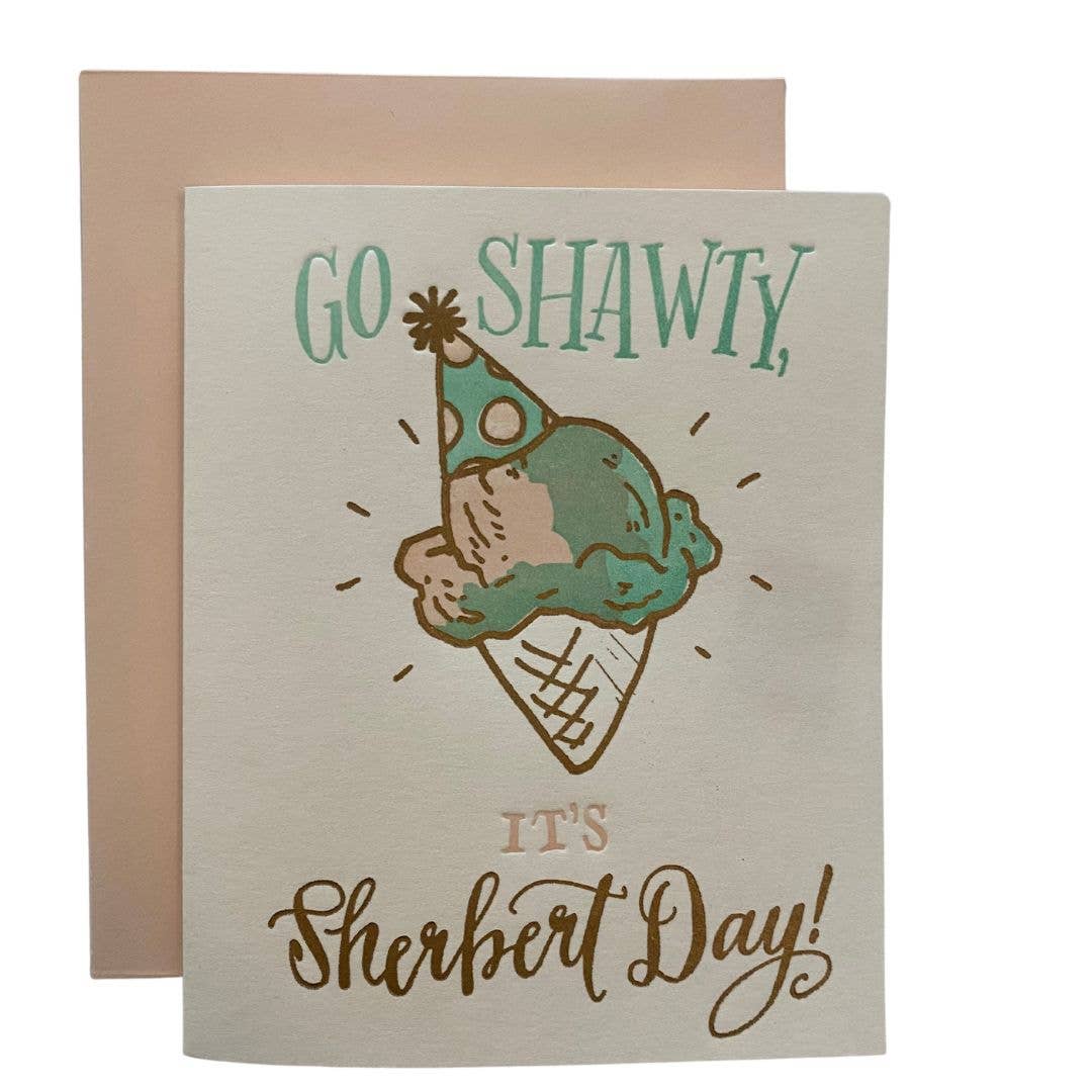 Sherbert Day Birthday Card