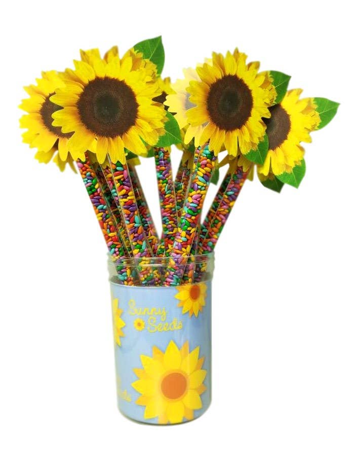 Rainbow Sunny Seeds® Sunflower Topper, 4oz. Tubes