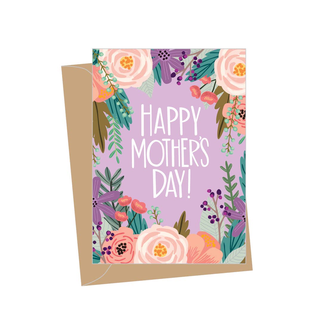 Mini Happy Mother's Day Floral Enclosure Card