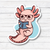 Axolotl Book- Axolotl Sticker