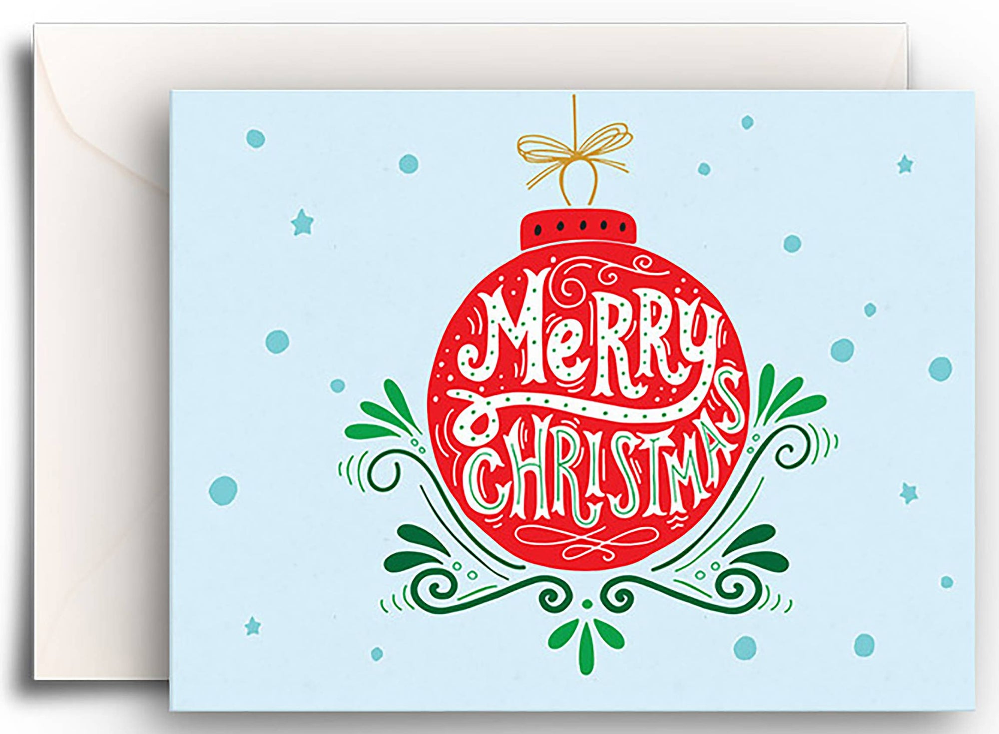 Merry Christmas Ornament Enclosure Card