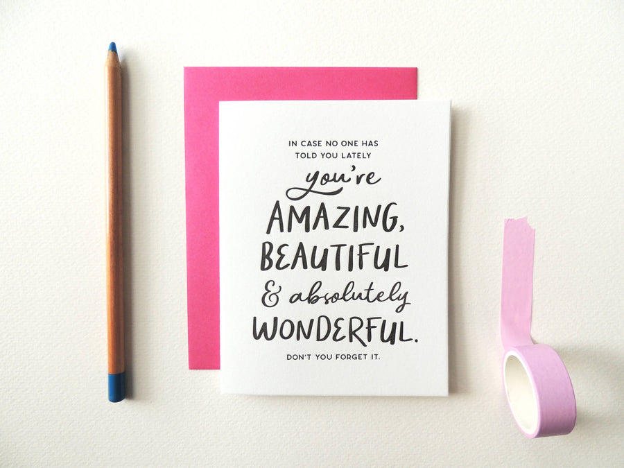 You're Amazing Card