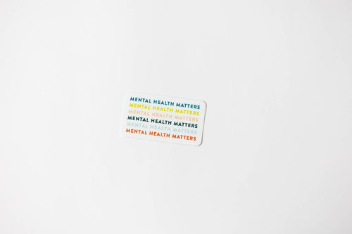 Colorful Mental Health Matters Sticker