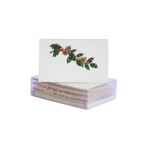Cones and Berries Christmas Enclosure Card
