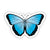 Blue Butterfly Aesthetic Sticker
