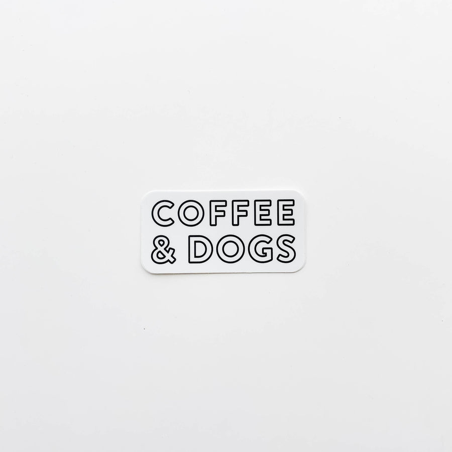 Coffee & Dogs Sticker