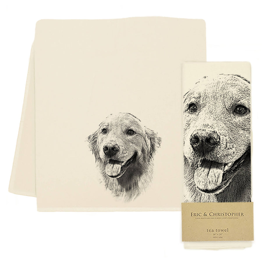 Golden Retriever Tea Towel