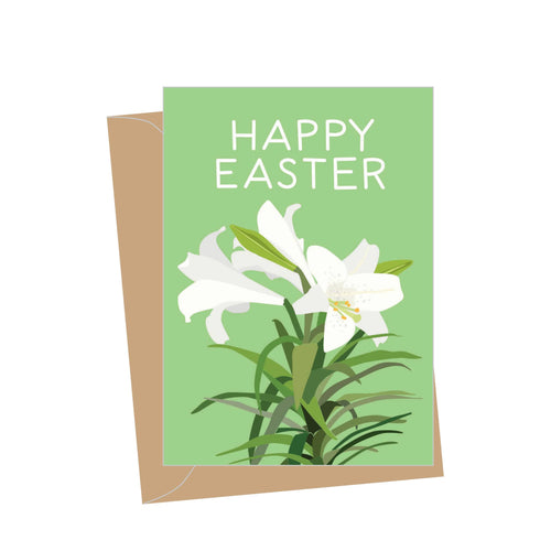 Mini Easter Lilies, Folded Enclosure Cards