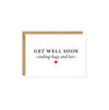 Get Well Soon Sending Hugs and Love Enclosure Card