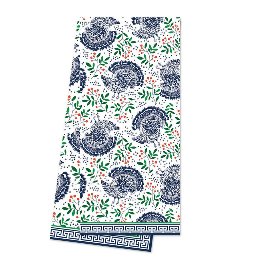 Turkey Toile Thanksgiving Tea Towel