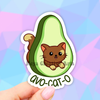 Avocado Cat Sticker