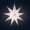 STAR Cynosure 9 Point 18" white / grey Paper Star Lantern Light