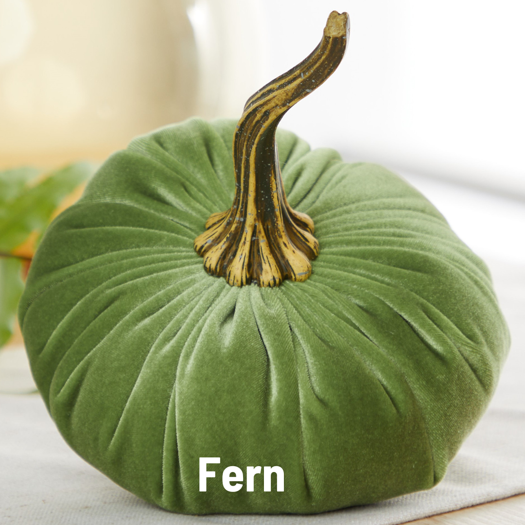 Handmade Velvet Pumpkins Fall Centerpiece - LARGE