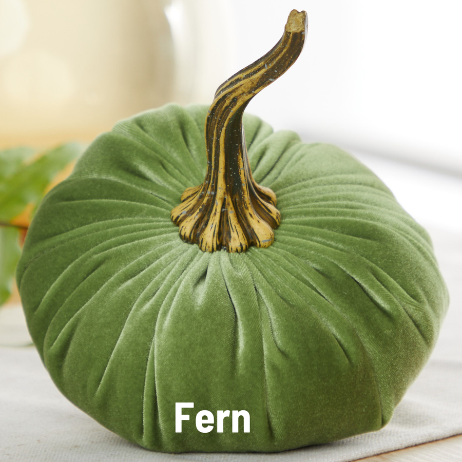 Handmade Velvet Pumpkins Fall Centerpiece - LARGE