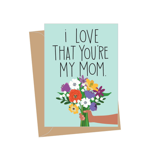 floral mothers day card