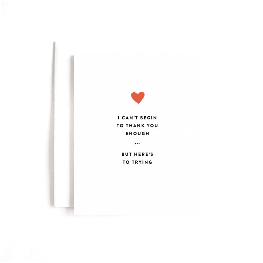 Can't Thank You Enough Card