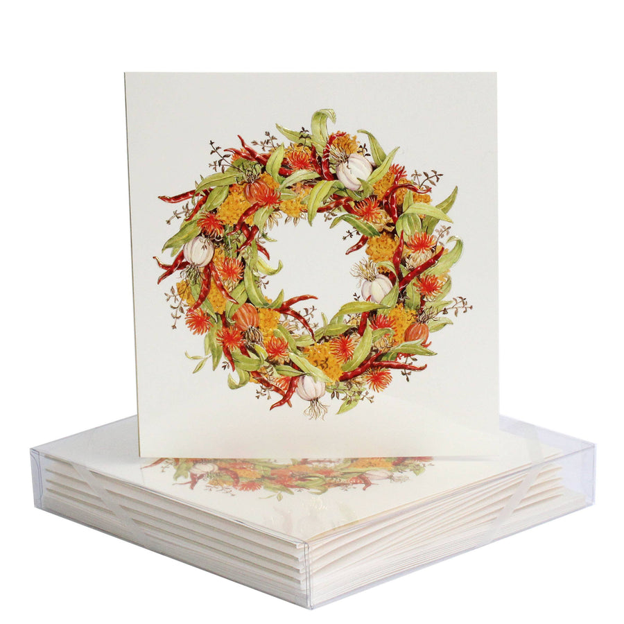 Fall Herb Wreath Blank Card
