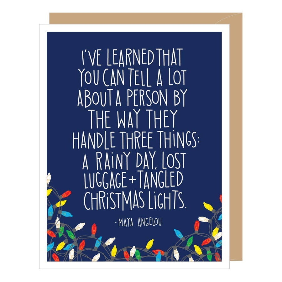 Maya Angelou Quote Christmas Card