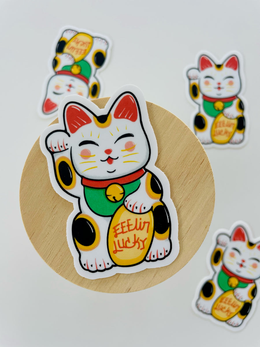 Sticker - Feelin' Lucky Cat