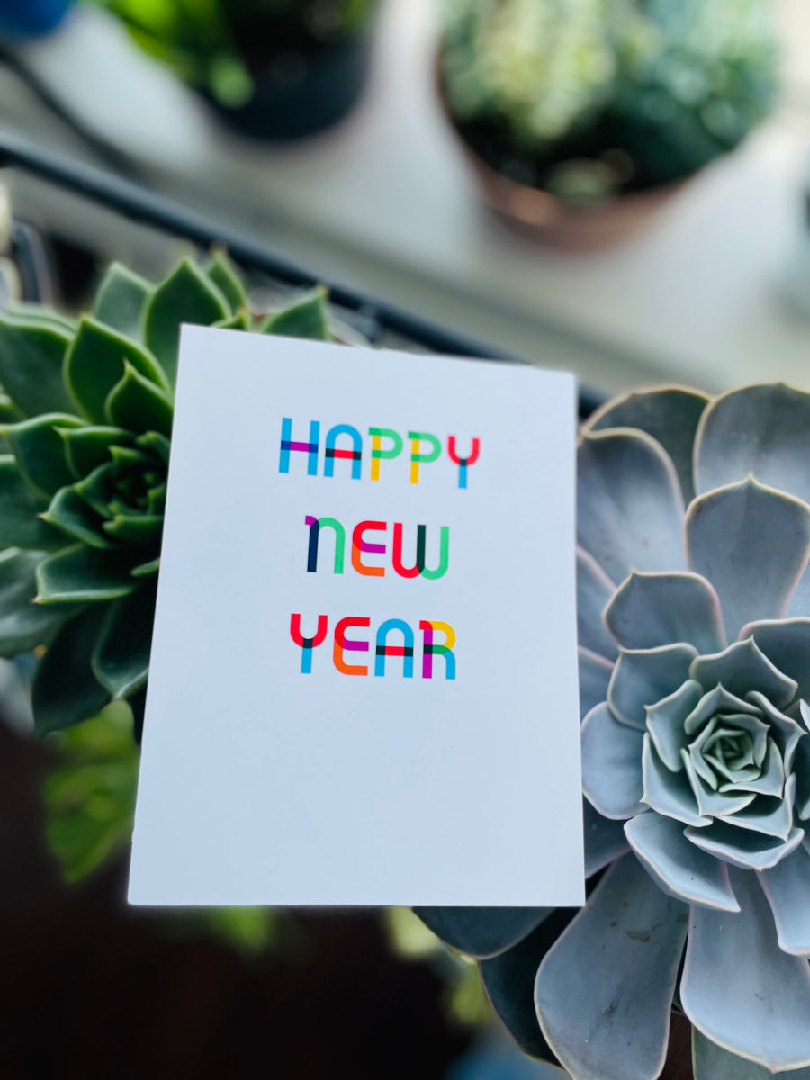 Happy New Year Greeting Card