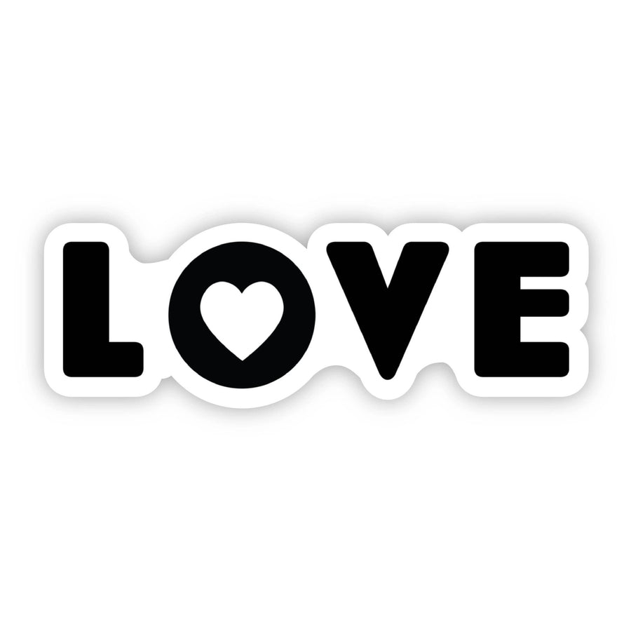LOVE Lettering with Heart Sticker