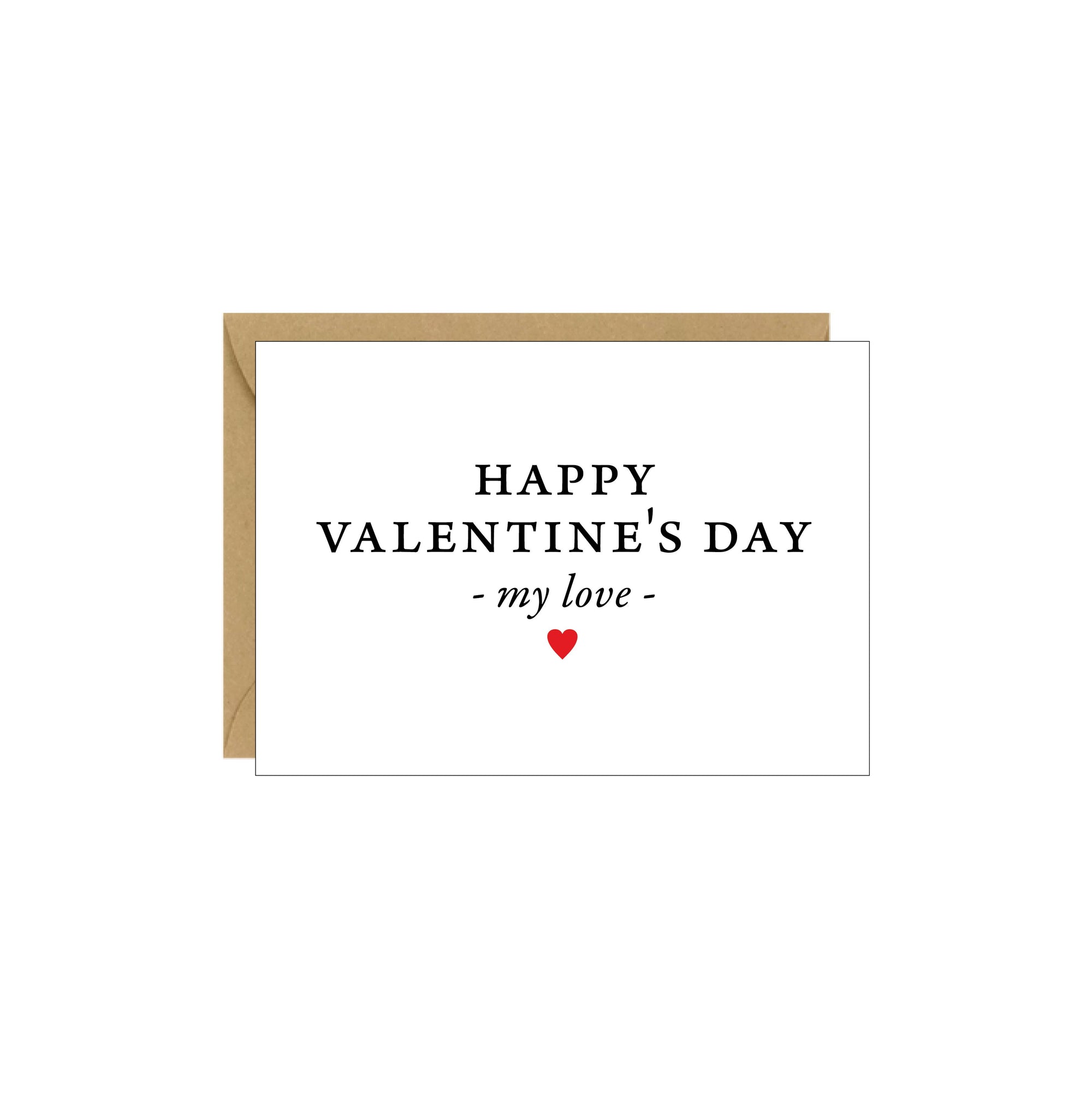 Happy Valentine's Day My Love Enclosure Card