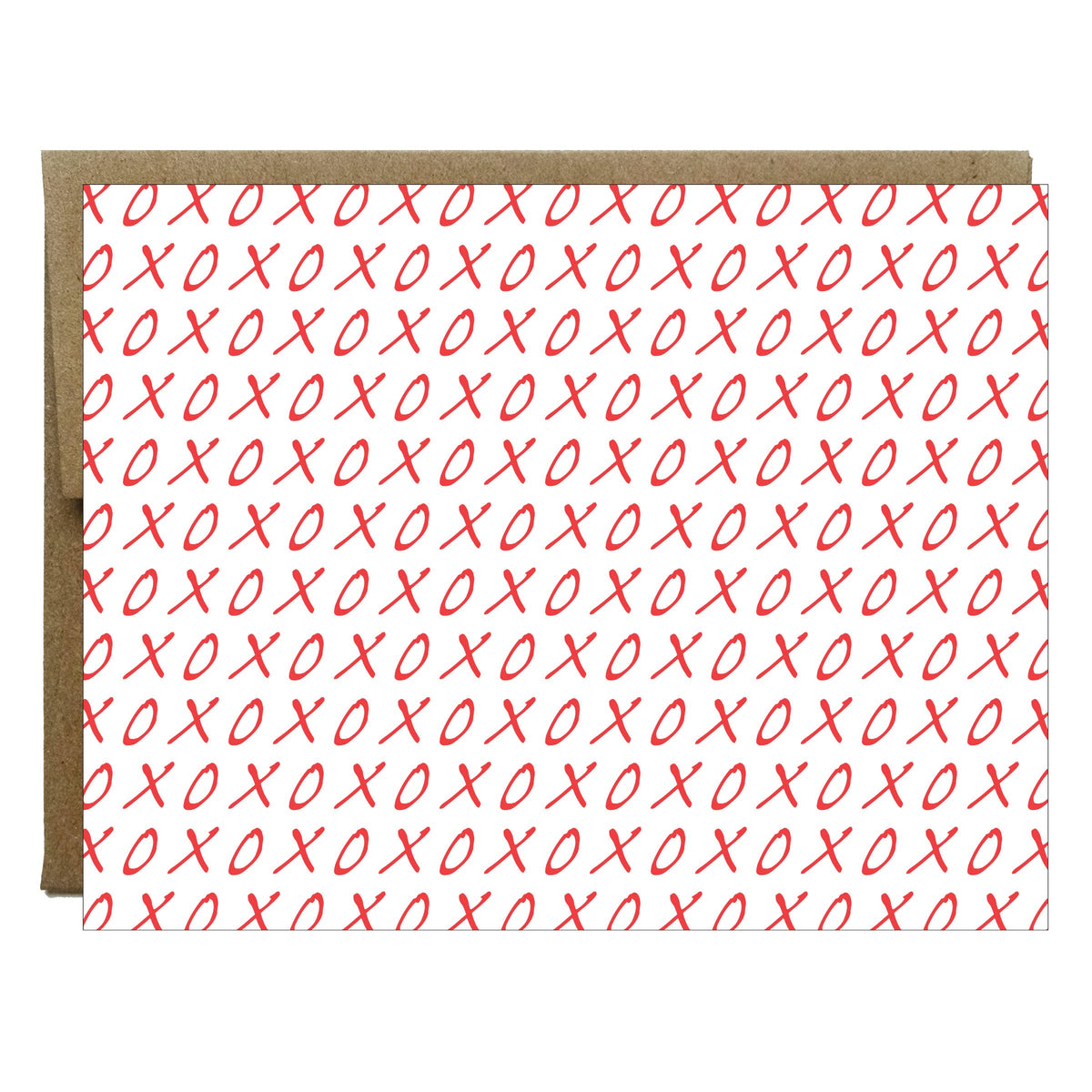 XOXO Patterned Greeting Card