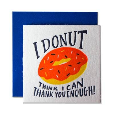 Tiny Donut Thank You Card