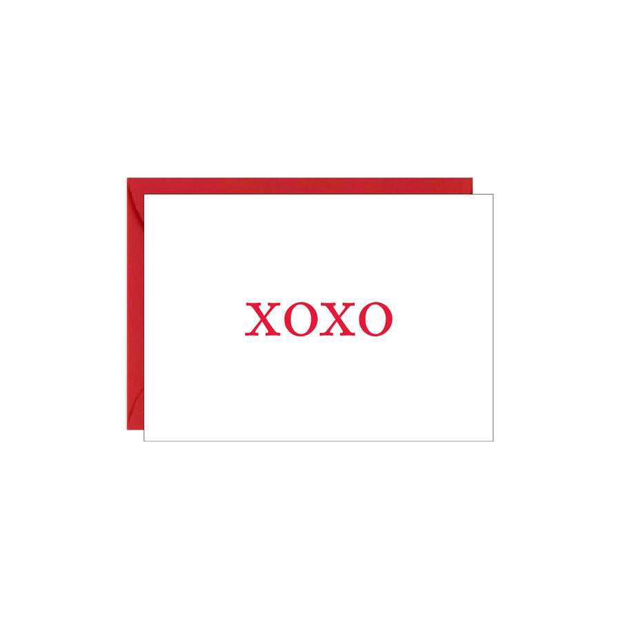 XOXO Red Enclosure Card