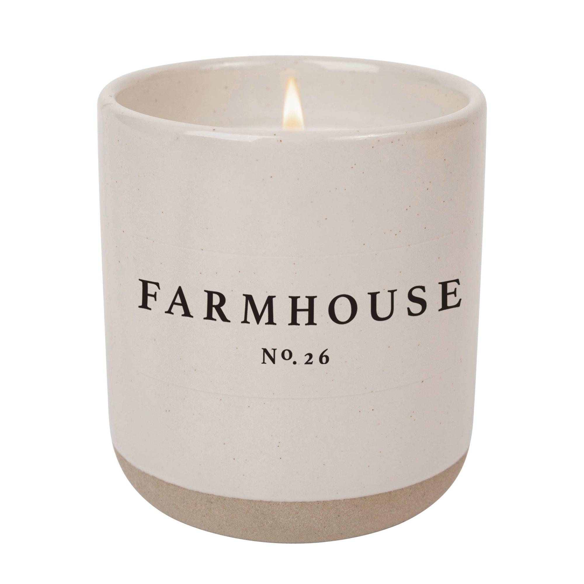 Farmhouse 12 oz Soy Candle - White Ceramic