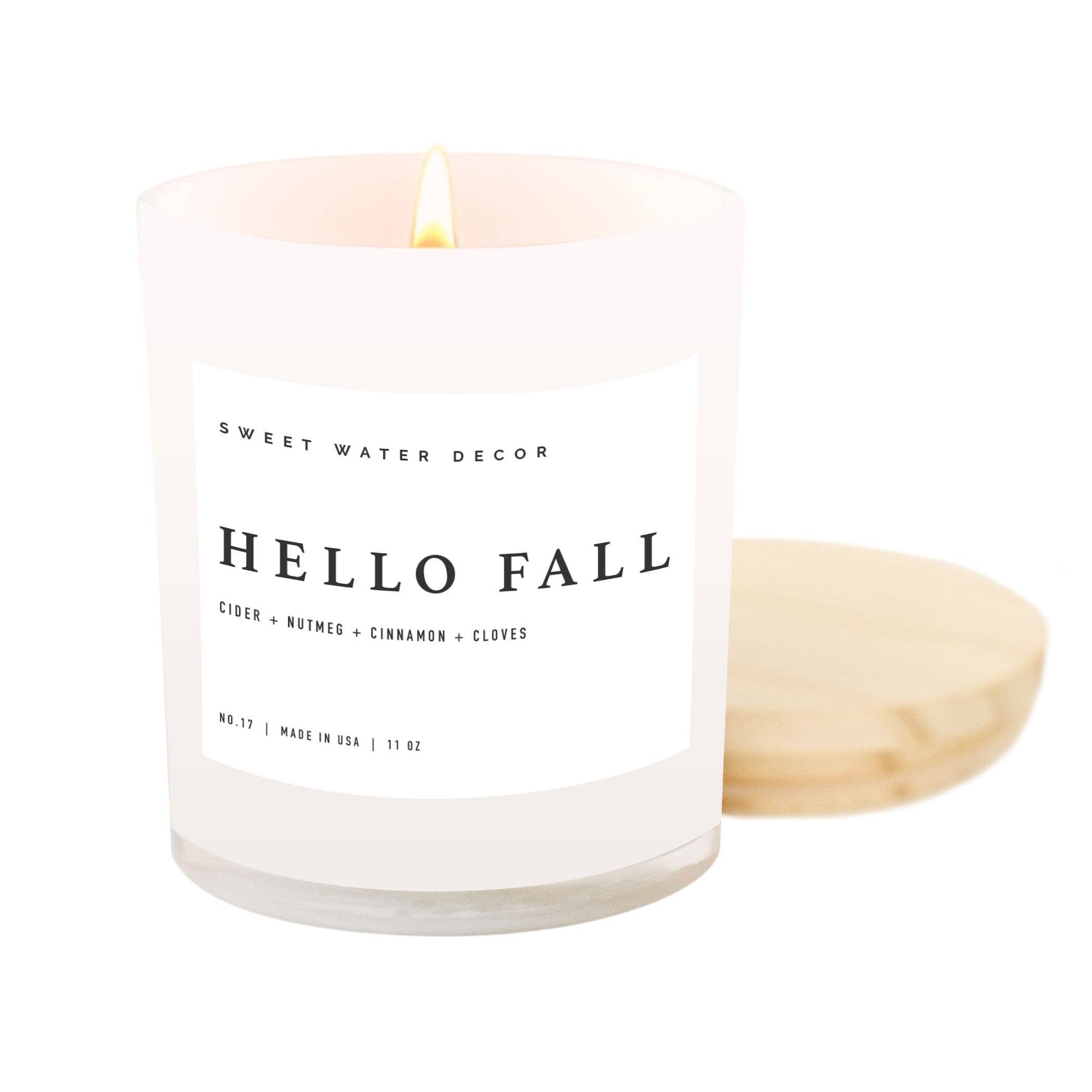 hello fall candle