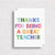 Great Teacher Greeting Card | Teacher Appreciation Card