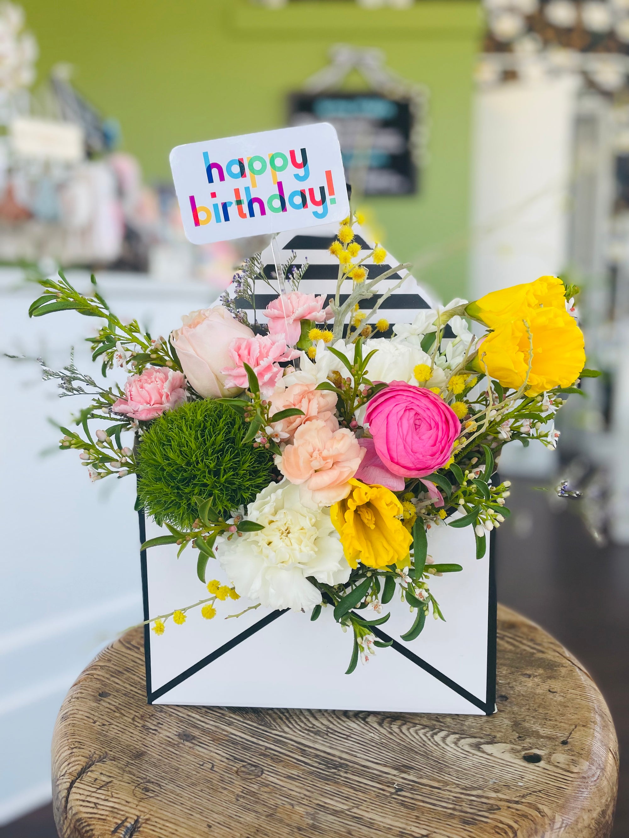 Happy Birthday Card with Flowers, Happy Birthday Flower Card