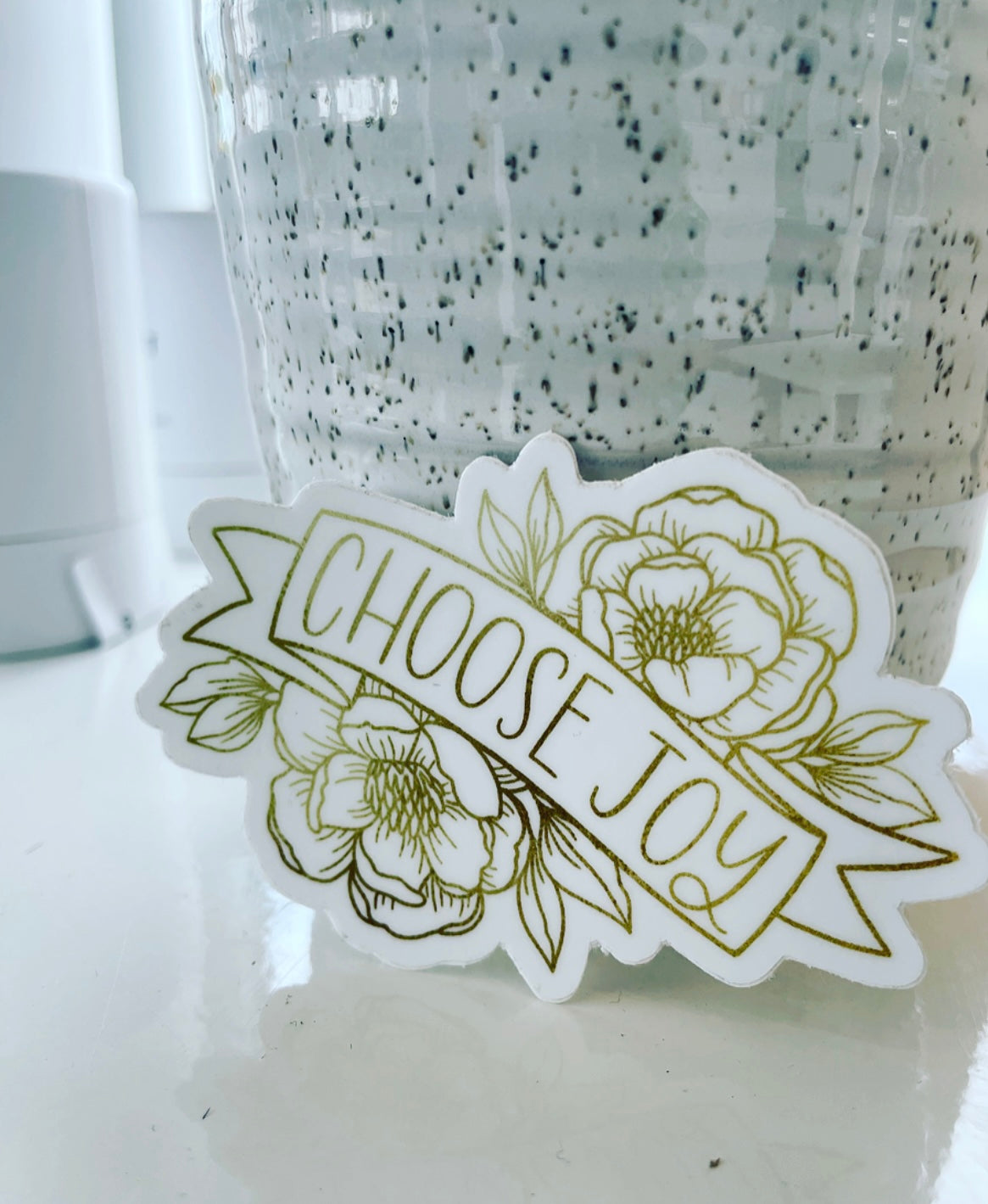 Choose joy sticker