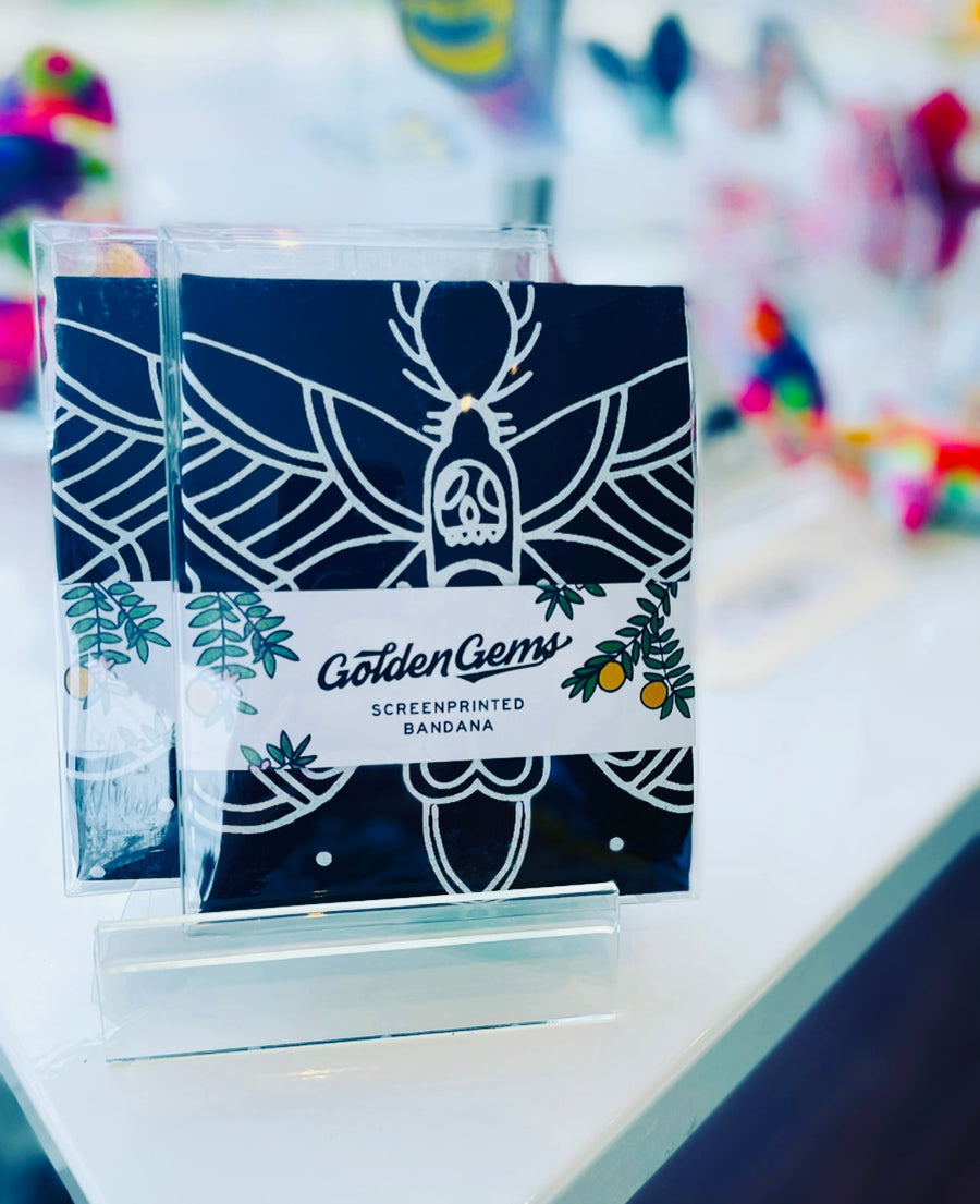 Screenprinted bandana